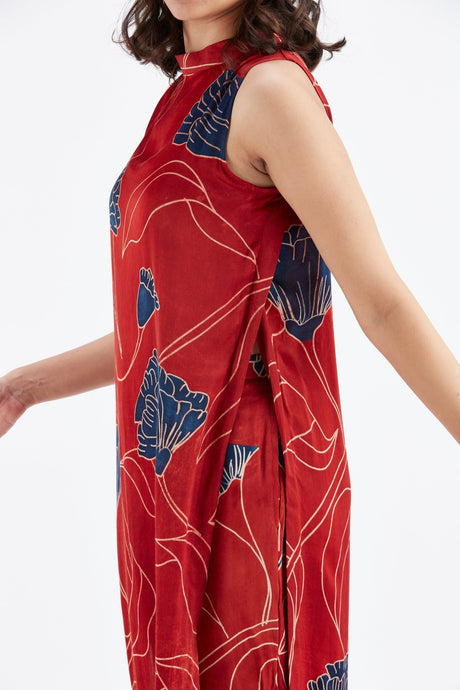 Nava Red kurta set - Two-Piece Set - Mizyana