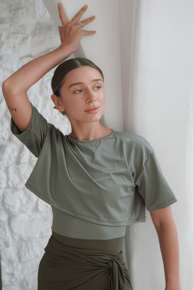 Naya swim set with Elina 2.0 skirt - Khaky / Military Green - Swim Set - Mizyana