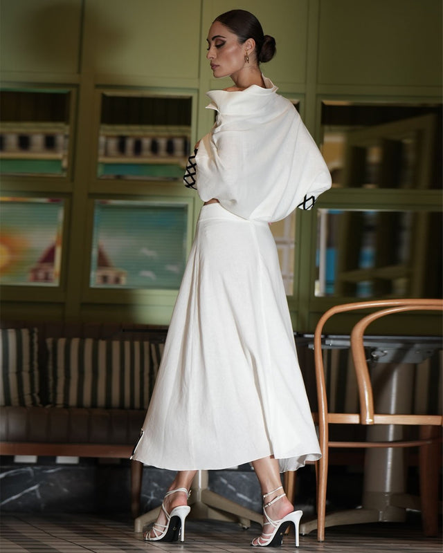 NELI LINEN SKIRT - Skirt - Mizyana