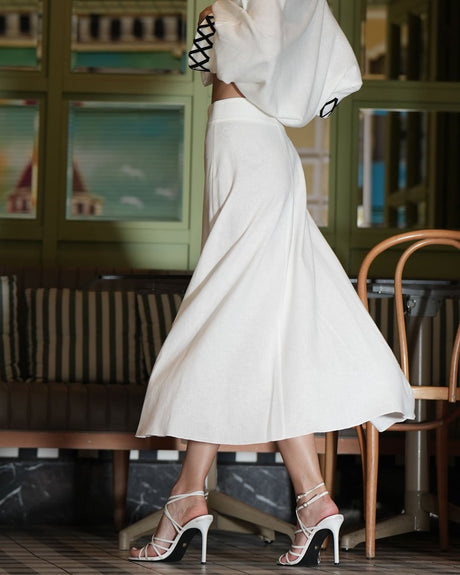 NELI LINEN SKIRT - Skirt - Mizyana