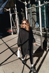 Nina Sweater dress - Black - Dress - Mizyana
