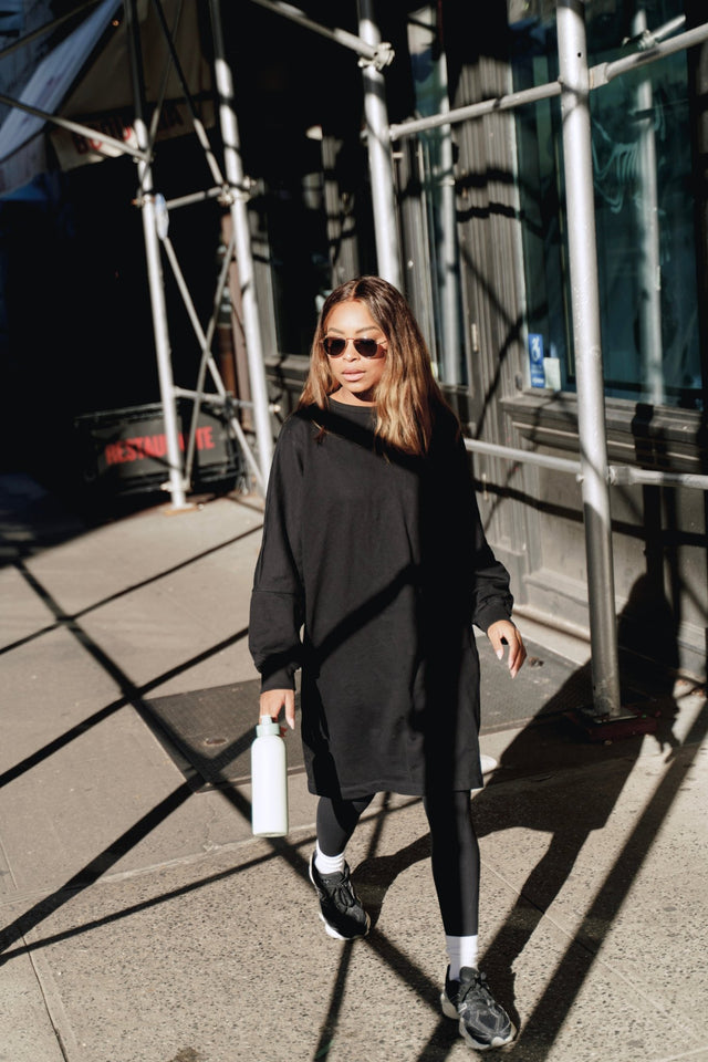 Nina Sweater dress - Black - Dress - Mizyana