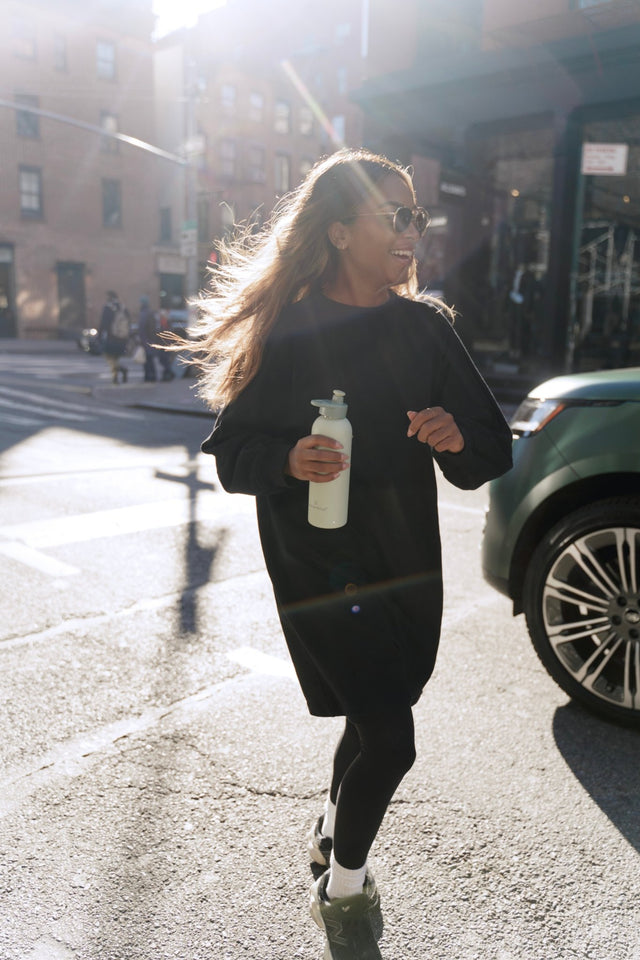 Nina Sweater dress - Black - Dress - Mizyana