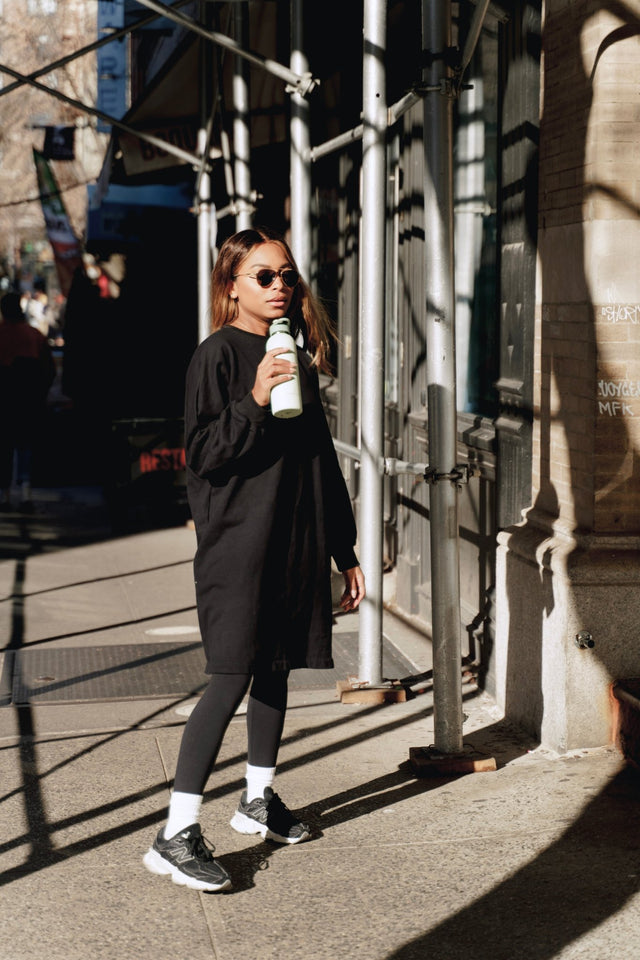 Nina Sweater dress - Black - Dress - Mizyana
