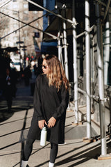 Nina Sweater dress - Black - Dress - Mizyana