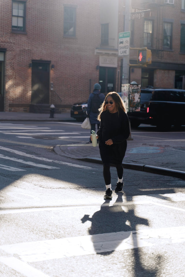 Nina Sweater dress - Black - Dress - Mizyana