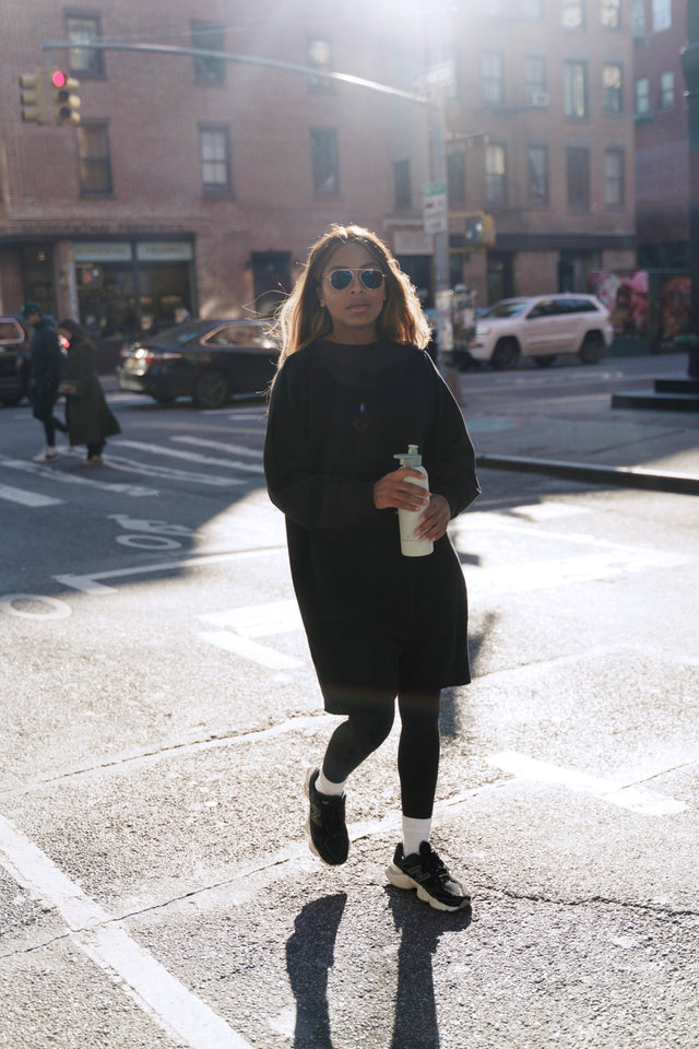 Nina Sweater dress - Black - Dress - Mizyana