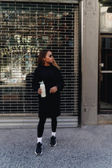 Nina Sweater dress - Black - Dress - Mizyana