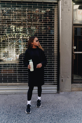 Nina Sweater dress - Black - Dress - Mizyana