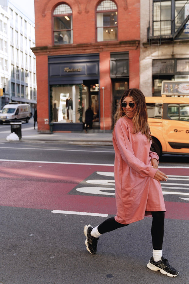Nina Sweater dress - Rose - Dress - Mizyana