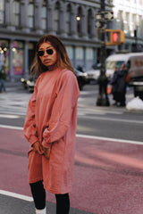 Nina Sweater dress - Rose - Dress - Mizyana