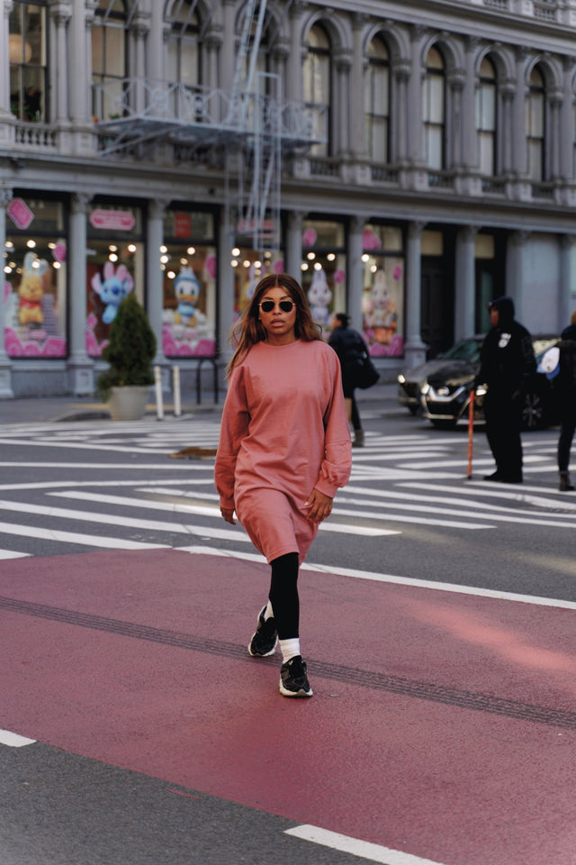 Nina Sweater dress - Rose - Dress - Mizyana