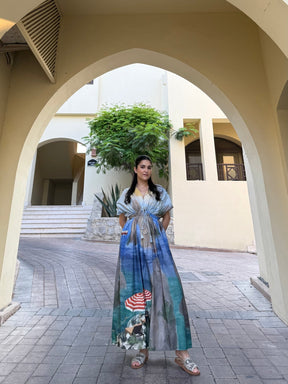 Nirvana Dress in Capri Coast Print - Dress - Mizyana