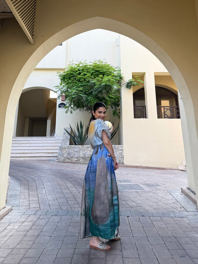 Nirvana Dress in Capri Coast Print - Dress - Mizyana