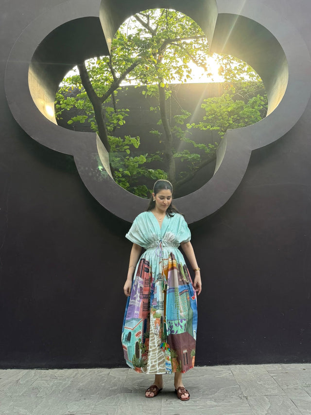 Nirvana Dress in Casa Parade print - Dress - Mizyana