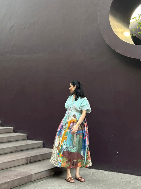 Nirvana Dress in Casa Parade print - Dress - Mizyana