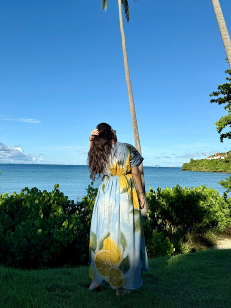 Nirvana Dress in Limoncello Print - Dress - Mizyana