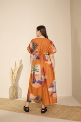 Nirvana Dress in Mystic Lagoon Print - Dress - Mizyana