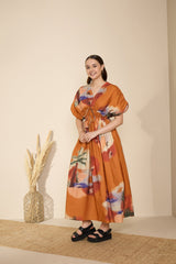 Nirvana Dress in Mystic Lagoon Print - Dress - Mizyana