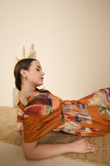 Nirvana Dress in Mystic Lagoon Print - Dress - Mizyana