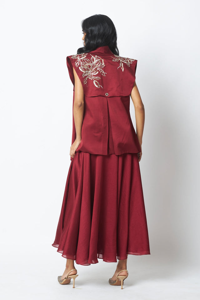 Noah - The Flap-Wrap Jacket & Dress - Two-Piece Set - Mizyana