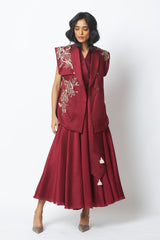 Noah - The Flap-Wrap Jacket & Dress - Two-Piece Set - Mizyana