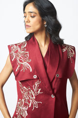 Noah - The Flap-Wrap Jacket & Dress - Two-Piece Set - Mizyana