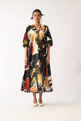 Noir Mayflower Dress - Dress - Mizyana