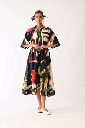 Noir Poem Dress - Dress - Mizyana