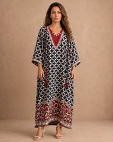 Noor Printed Kaftan Set - Kaftan - Mizyana