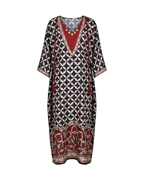Noor Printed Kaftan Set - Kaftan - Mizyana