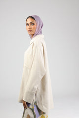 Nude Linen Shirt - Shirt - Mizyana