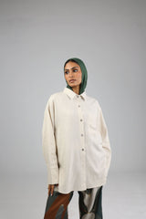 Nude Linen Shirt - Shirt - Mizyana