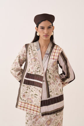 OFR 10 Patchwork Jacket Set - Two-Piece Set - Mizyana