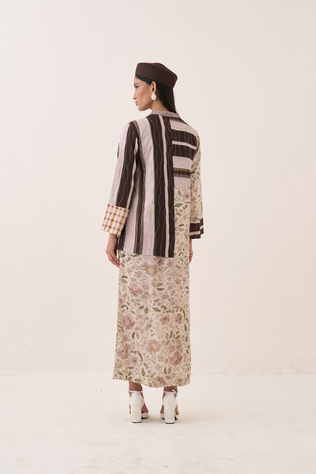 OFR 10 Patchwork Jacket Set - Two-Piece Set - Mizyana