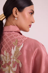 Old Rose Mimi - Framed Shirt Dress - Shirt Dress - Mizyana