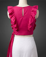Overlap Cotton Top - Blouse - Mizyana