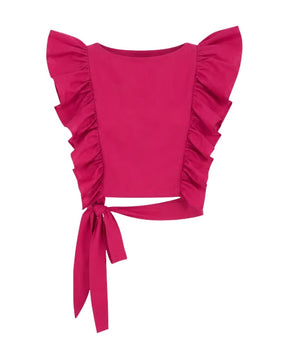 Overlap Cotton Top - Blouse - Mizyana