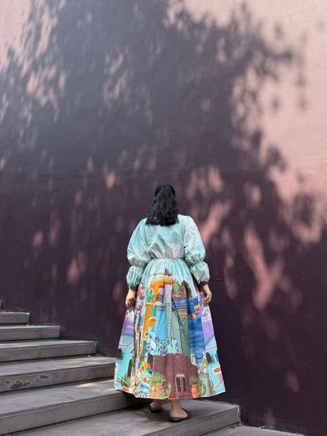 Petalia Dress in Casa Parade print - Dress - Mizyana