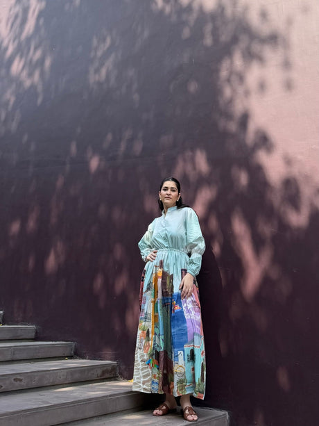 Petalia Dress in Casa Parade print - Dress - Mizyana