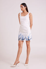 Picabo - Lite Denim Short Dress & Misty Bolero - Two-Piece Set - Mizyana