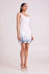 Picabo - Lite Denim Short Dress & Misty Bolero - Two-Piece Set - Mizyana