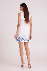 Picabo - Lite Denim Short Dress & Misty Bolero - Two-Piece Set - Mizyana