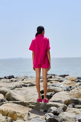 Pink Ekin Shirt (Ready to Ship) - Shirt - Mizyana