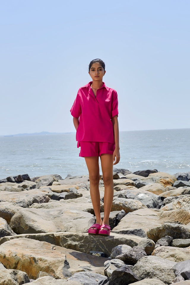 Pink Ekin Shirt (Ready to Ship) - Shirt - Mizyana