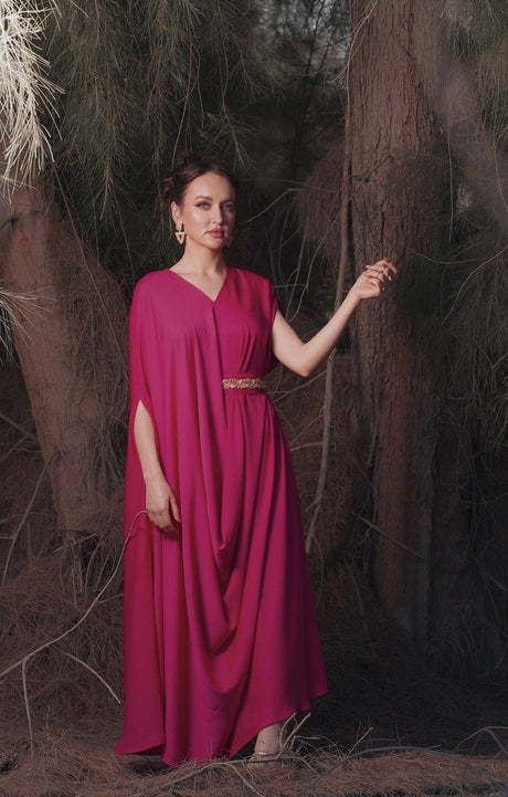 Pink signature drape - Kaftan - Mizyana