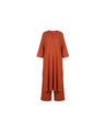 Placket Cotton Tunic Set - Two-Piece Set - Mizyana