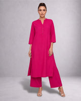 Placket Linen Tunic - Tunic - Mizyana