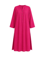 Placket Linen Tunic - Tunic - Mizyana