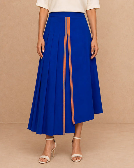 Pleated Cotton Skirt - Skirt - Mizyana